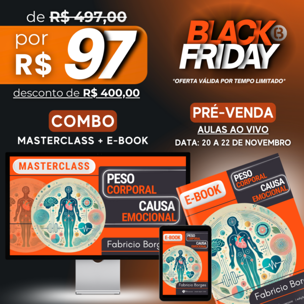 Combo: MasterClass + e-Book: Peso Corporal & Saúde Emocional